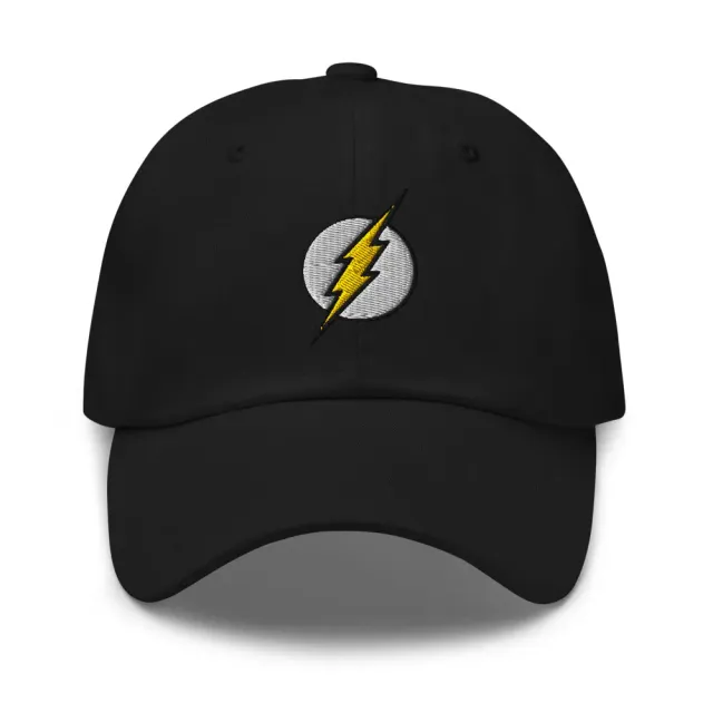 DC The Flash logo caps svart justerbar