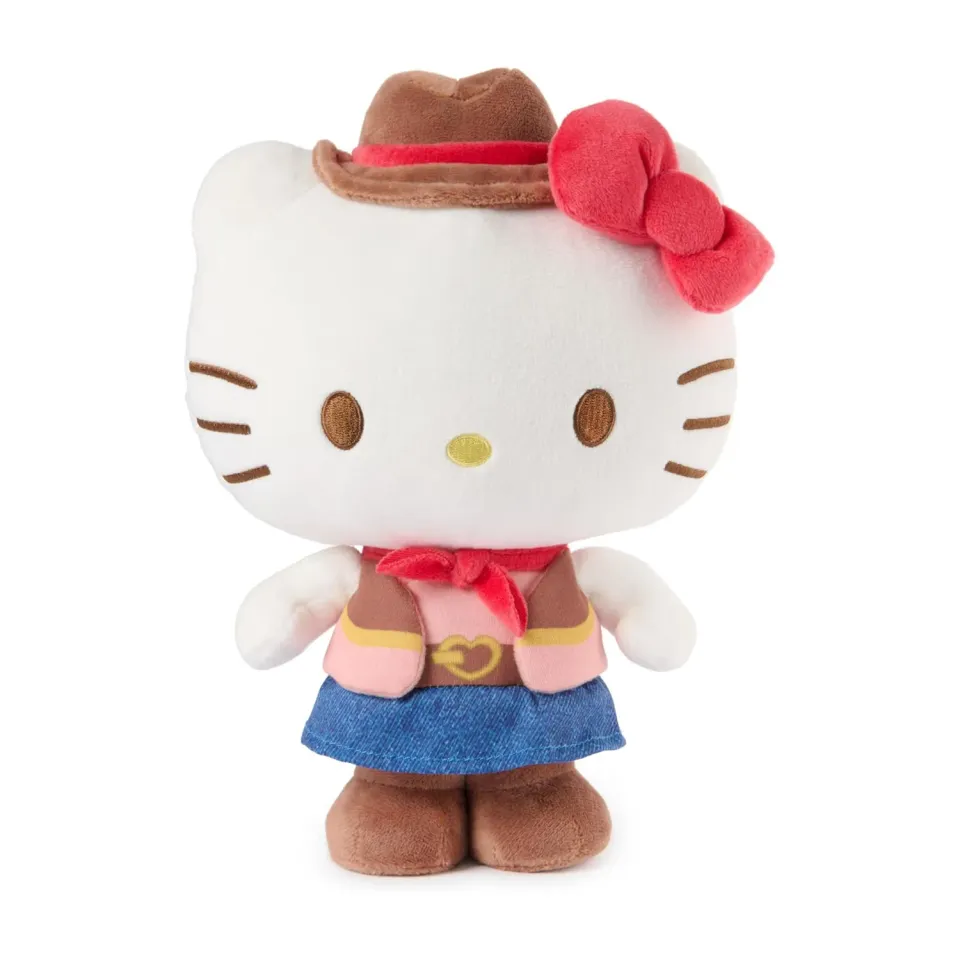 Hello Kitty GUND 10-tommers cowgirl-kosedyr