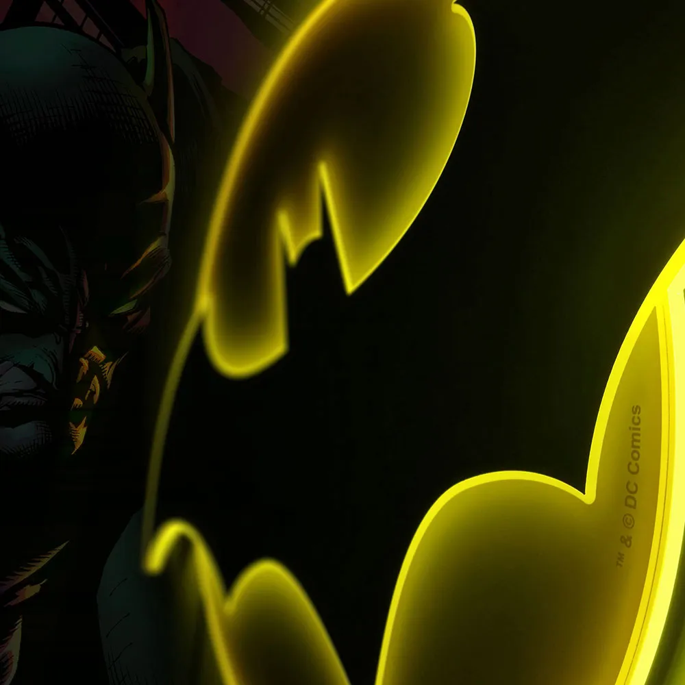 Batman LED Logo Brandlite vegglampe dimbar