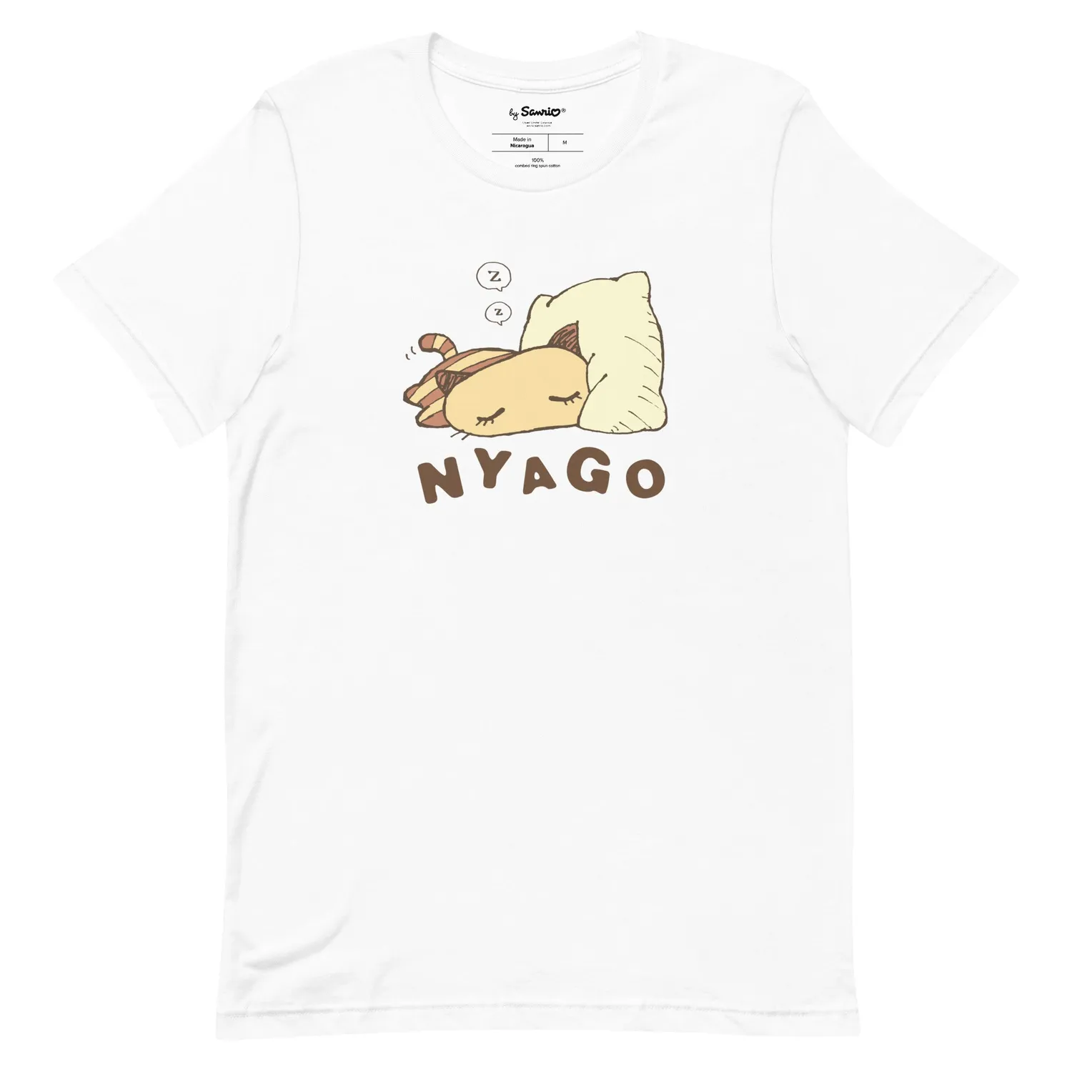 Sanrio Nyago Classic Logo T-skjorte Pebble XS–3XL bomull