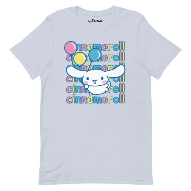 Hello Kitty Cinnamoroll Watashi Wa T-skjorte lyseblå XS–2XL