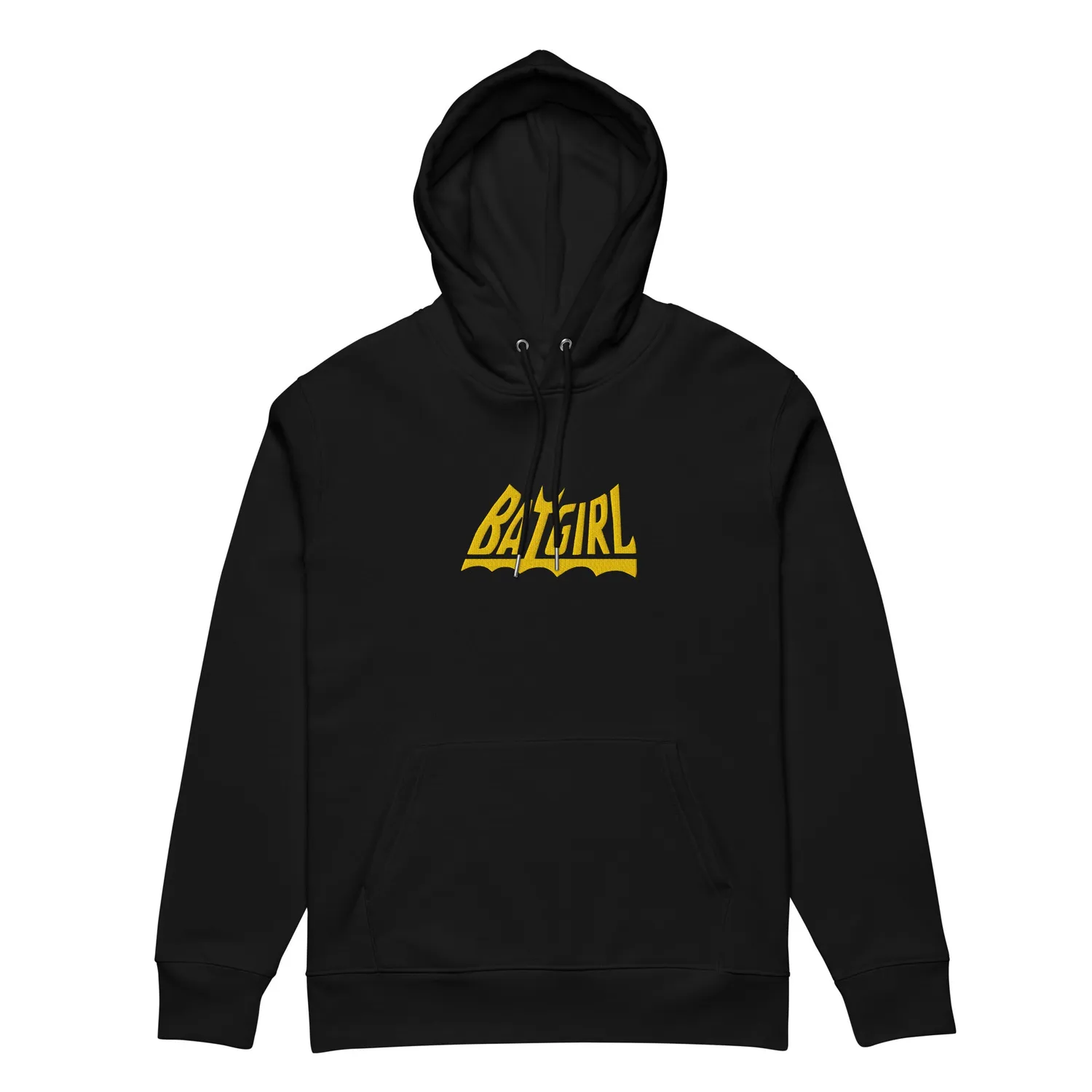 Batman BATGIRL Embroidered Hoodie Barbara Gordon hettegenser S–5XL økologisk bomull