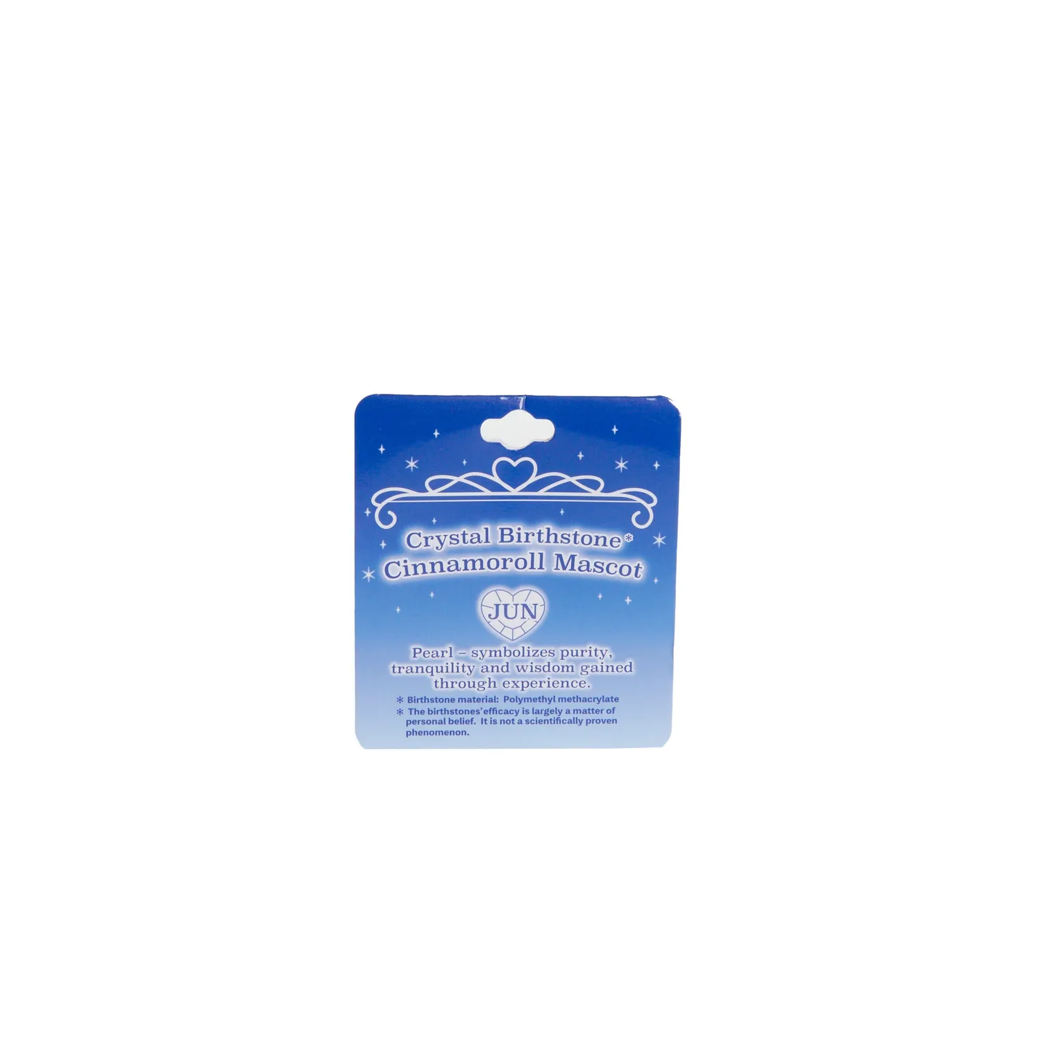 Hello Kitty Cinnamoroll Birthstone Mascot Keychain Jun-Pearl nøkkelring plysj