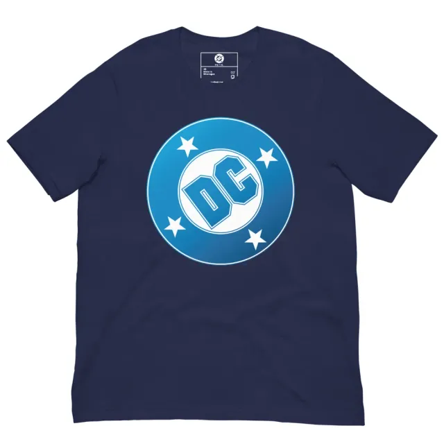 DC Blue Logo T-skjorte marineblå bomull