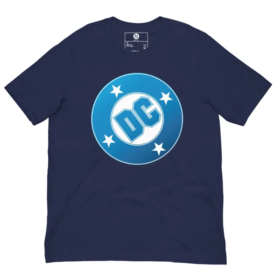 DC Blue Logo T-skjorte marineblå bomull