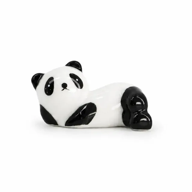 Chopstick Rest Resting Panda pinnestøtte i porselen 5 cm