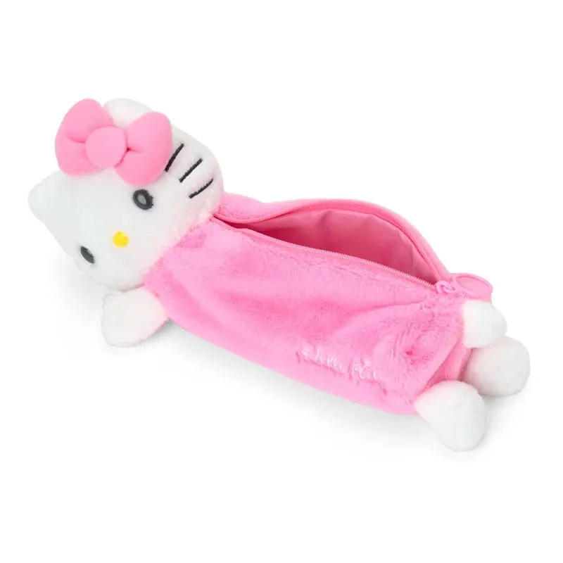 Hello Kitty Plush Pal Pencil Case Side Pose plysjpennal 29 cm