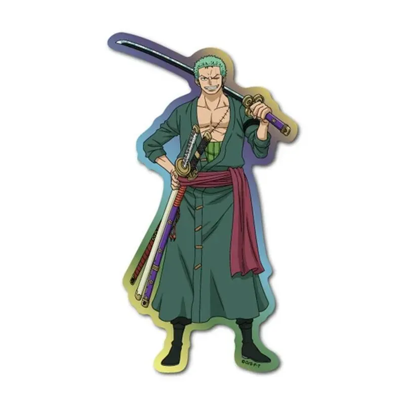Neo Tokyo One Piece Zoro Holographic Vinyl Waterproof Sticker klistremerke 49 × 88 mm