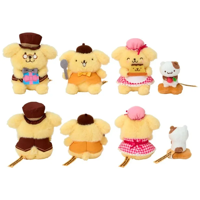 Hello Kitty 30th Anniversary Pompompurin 4-pc Boxed Plush Set kosedyrsett