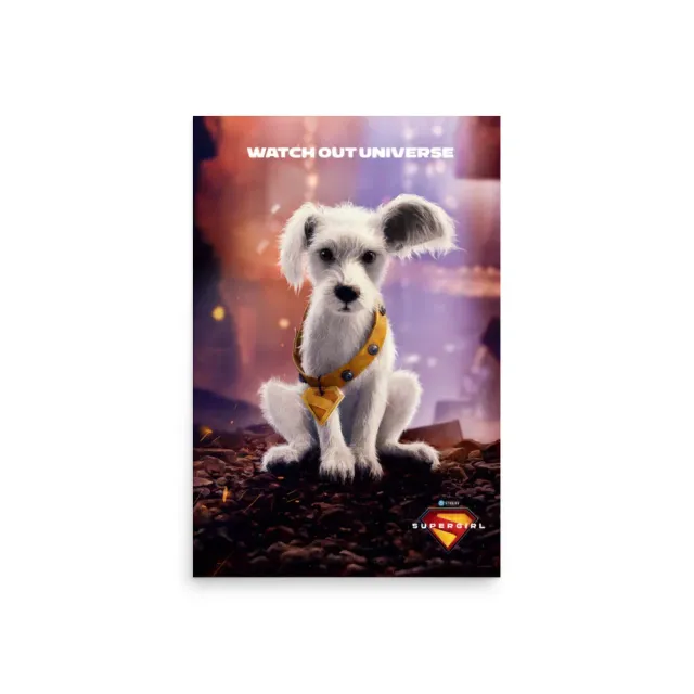 Batman Supergirl (2026) Puppy Krypto premiumplakat 20x30