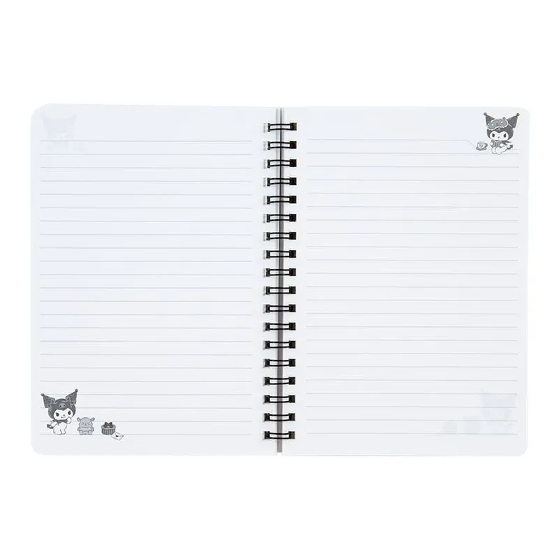 Hello Kitty Kuromi linjert spiralnotatbok med strikk