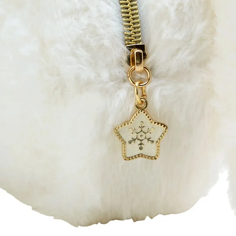 Hello Kitty Winter Star Cinnamoroll Plush Zipper Pouch sminkepung