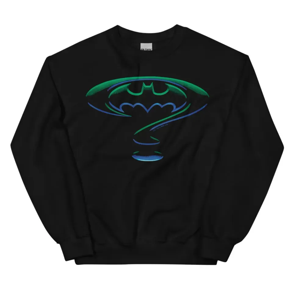 Batman Batman Forever Logo crewneck-genser svart og marineblå