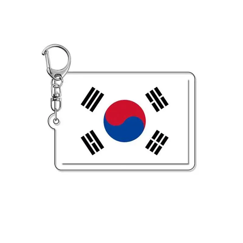 Neo Tokyo South Korean Flag akryl nøkkelring 50 mm