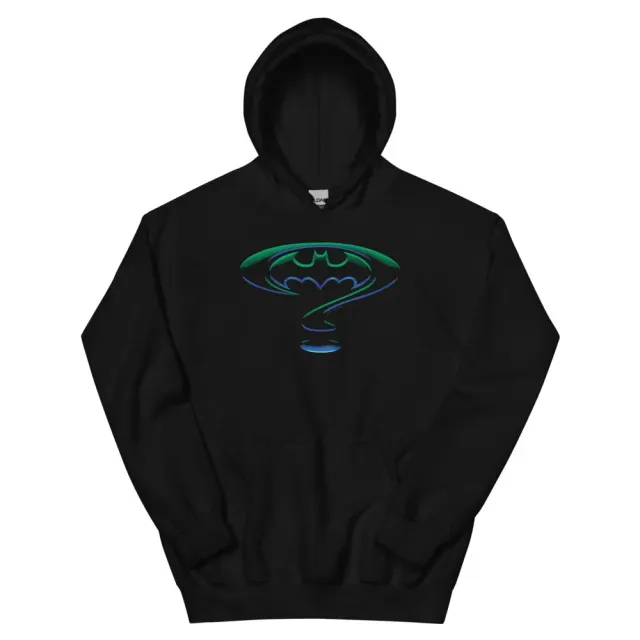 Batman Batman Forever Logo-hettegenser svart 50/50 bomull