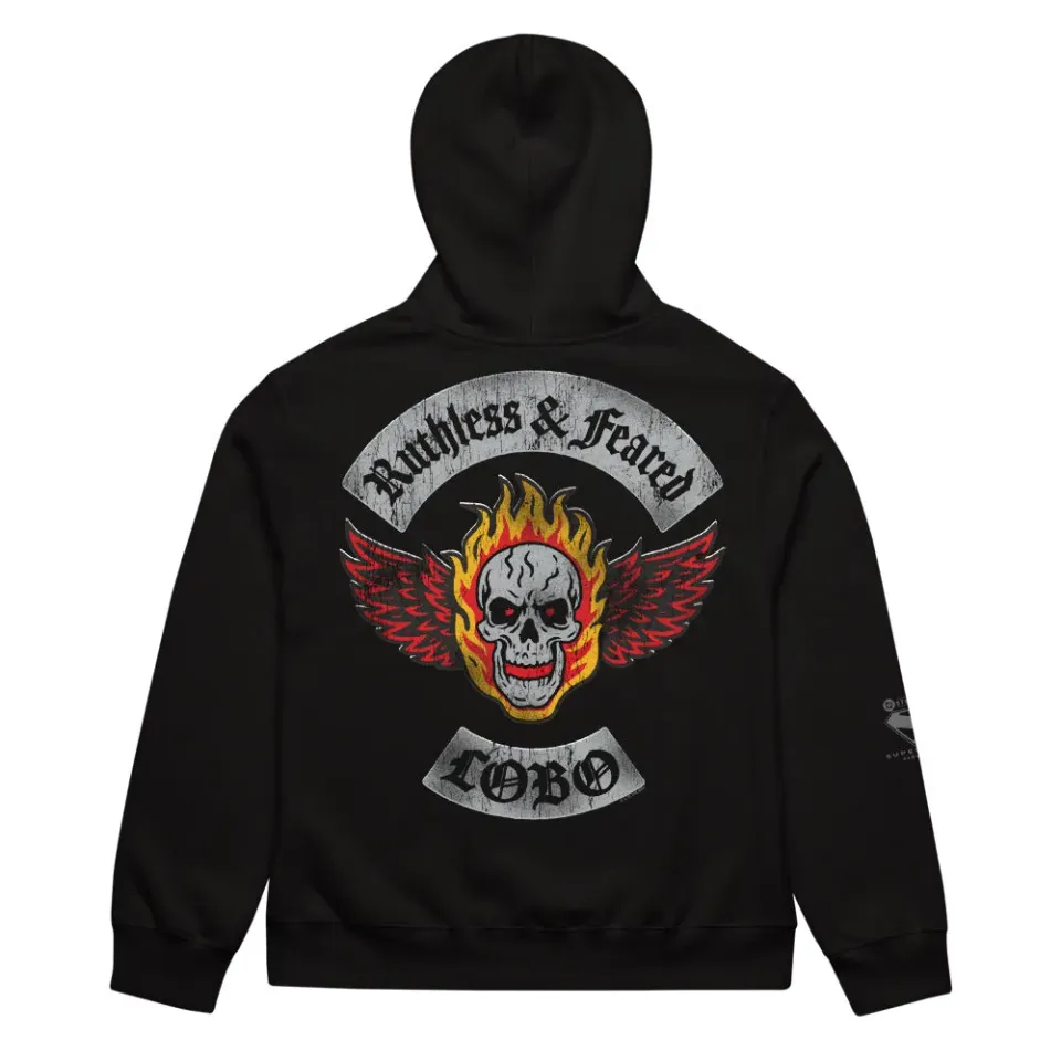 Batman SUPERGIRL (2026 Movie) Lobo Oversized Heavyweight Hoodie svart