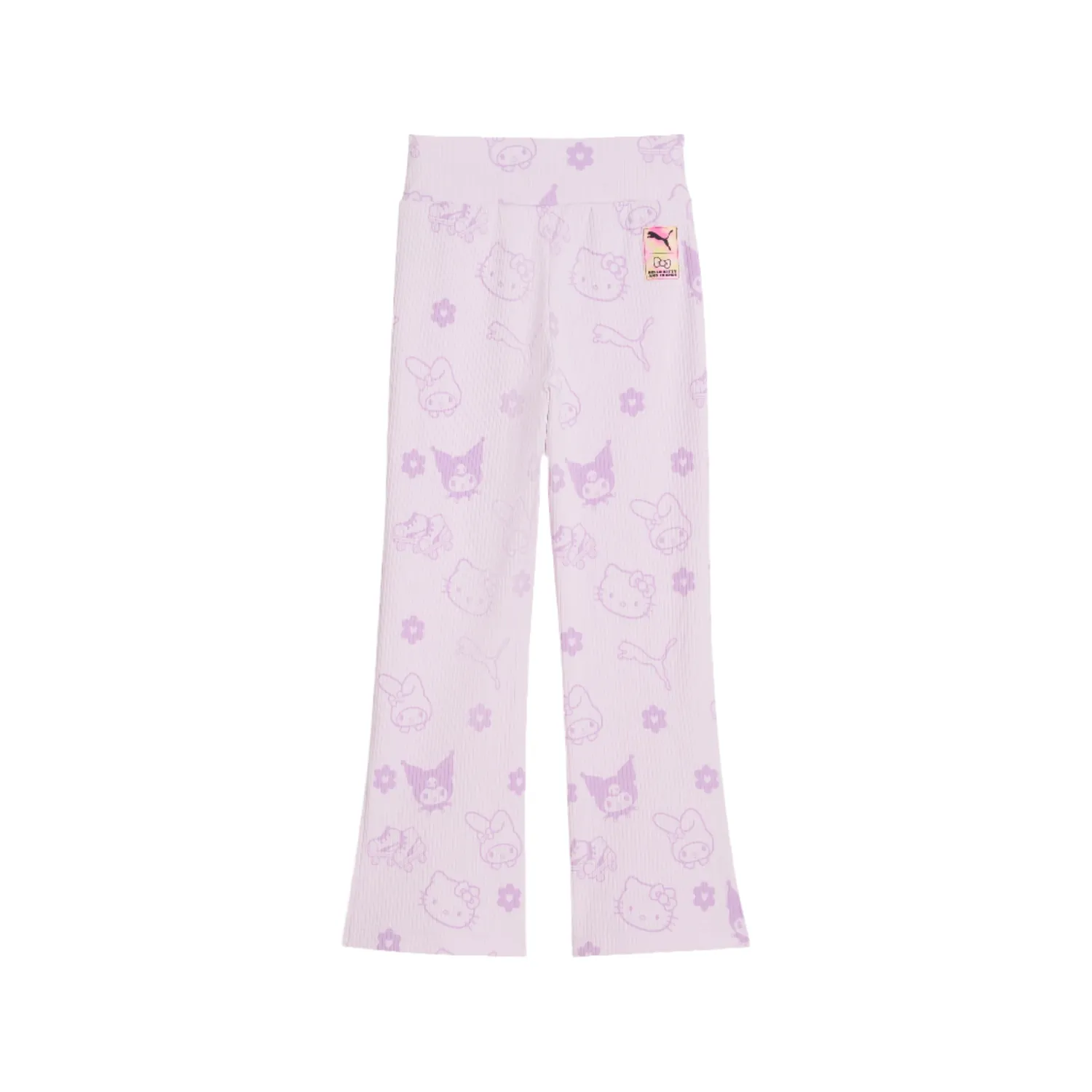 Hello Kitty and Friends x PUMA Kids Ribbed Flared Leggings 3T Lilac Frost