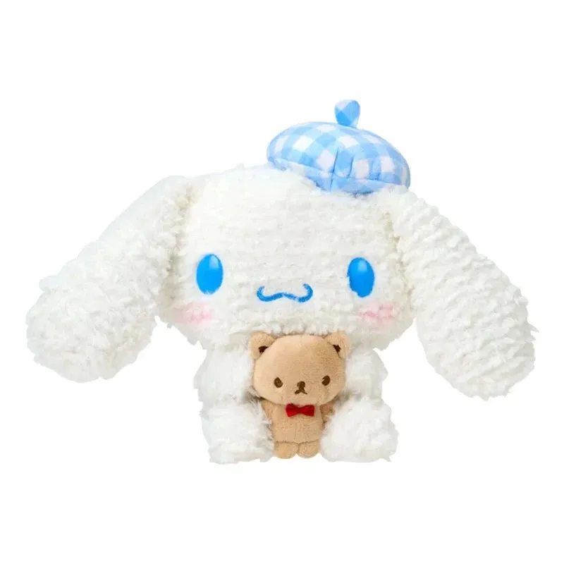Hello Kitty Cinnamoroll 7"-bamse Kuma-san blå
