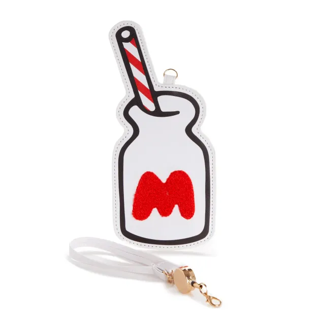 Hello Kitty Red Classic Series Milk Card Case kortetui rød med glidelås