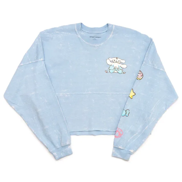 Hello Kitty Cinnamoroll x JapanLA Ribbons Cropped Spirit Jersey genser blå