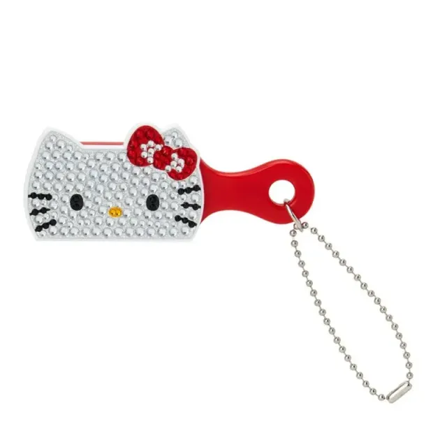 Hello Kitty Mini Bling Brush Charm minibørsteanheng med rhinsteiner