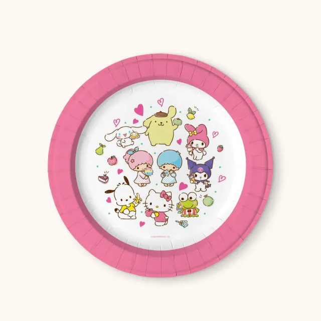 Hello Kitty and Friends x Studio Oh! My Favorite Flavor desserttallerkener 16-pakning