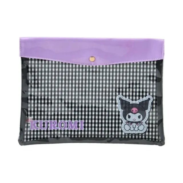 Hello Kitty Kuromi Gingham Flat Pouch flatpung – rutete