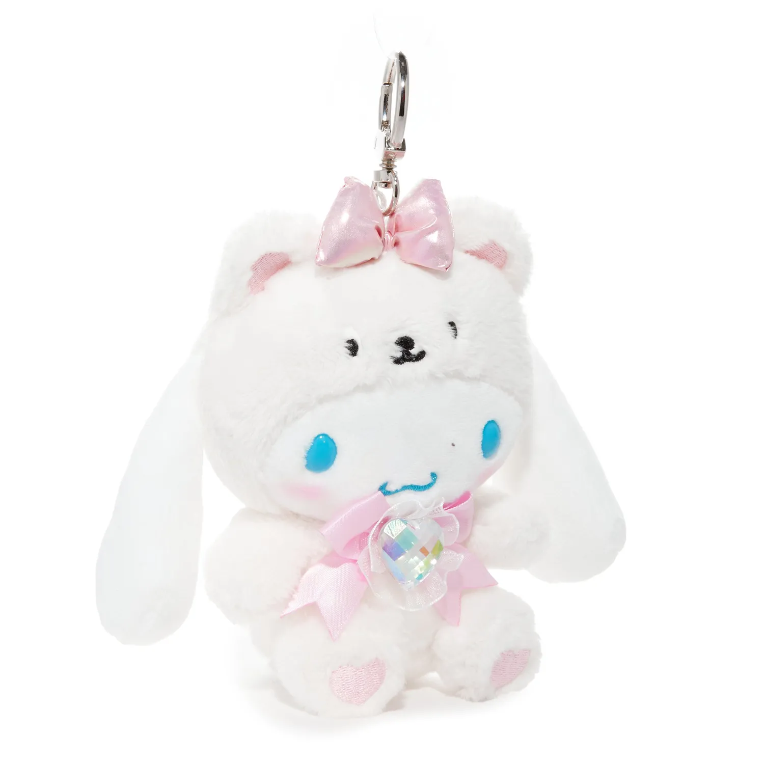 Hello Kitty Cinnamoroll Birthstone Mascot Keychain Jun-Pearl nøkkelring plysj