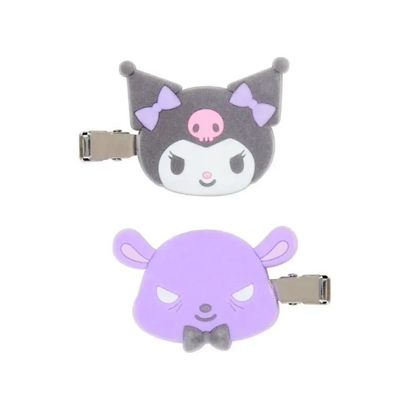Sanrio Besties Kuromi hårklyper – sett med 2, flokket
