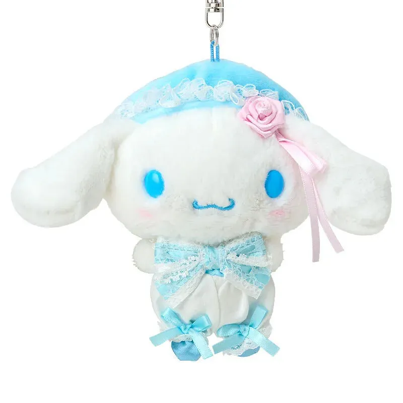 Hello Kitty Lace and Frills Cinnamoroll Plush Mascot nøkkelring