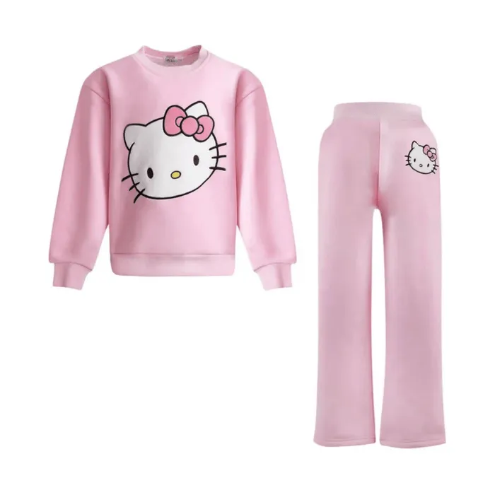 Hello Kitty Lola + The Boys Adult Super Soft Knit Set joggedress rosa