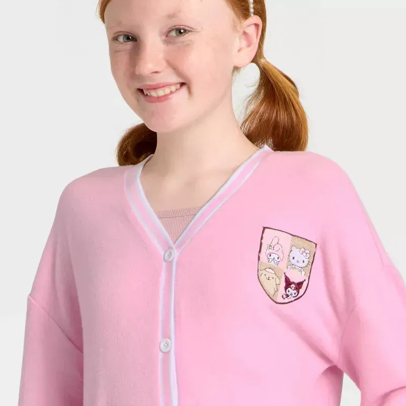Hello Kitty and Friends Chenille Patch Fleece cardigan, flerfarget