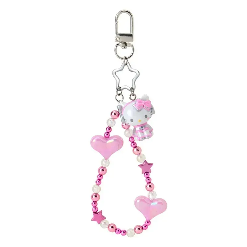 Hello Kitty Tokimeki Planet Series Charmmy Kitty Beaded Bag Charm veskeanheng