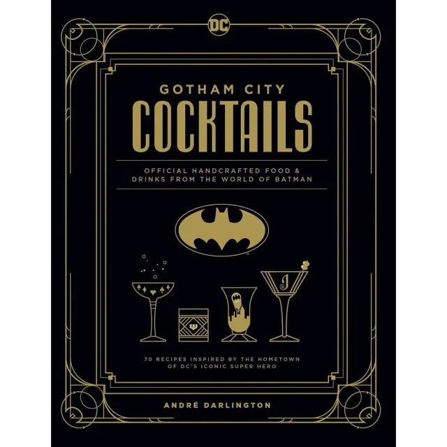 Batman Gotham City Cocktails kokebok innbundet 70 drinkoppskrifter