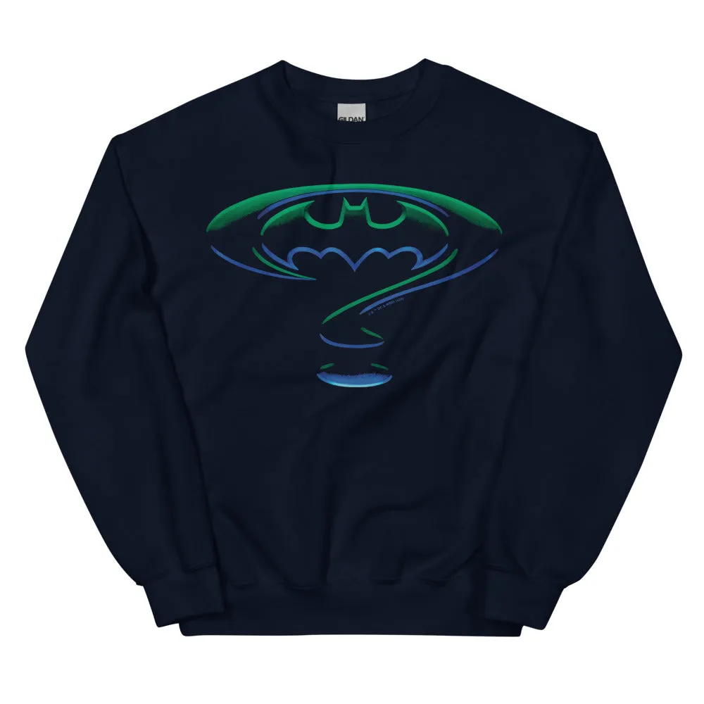 Batman Batman Forever Logo crewneck-genser svart og marineblå