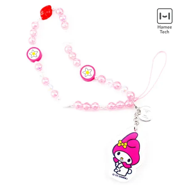 Hello Kitty My Melody mobilstropp med avtakbar glittercharm