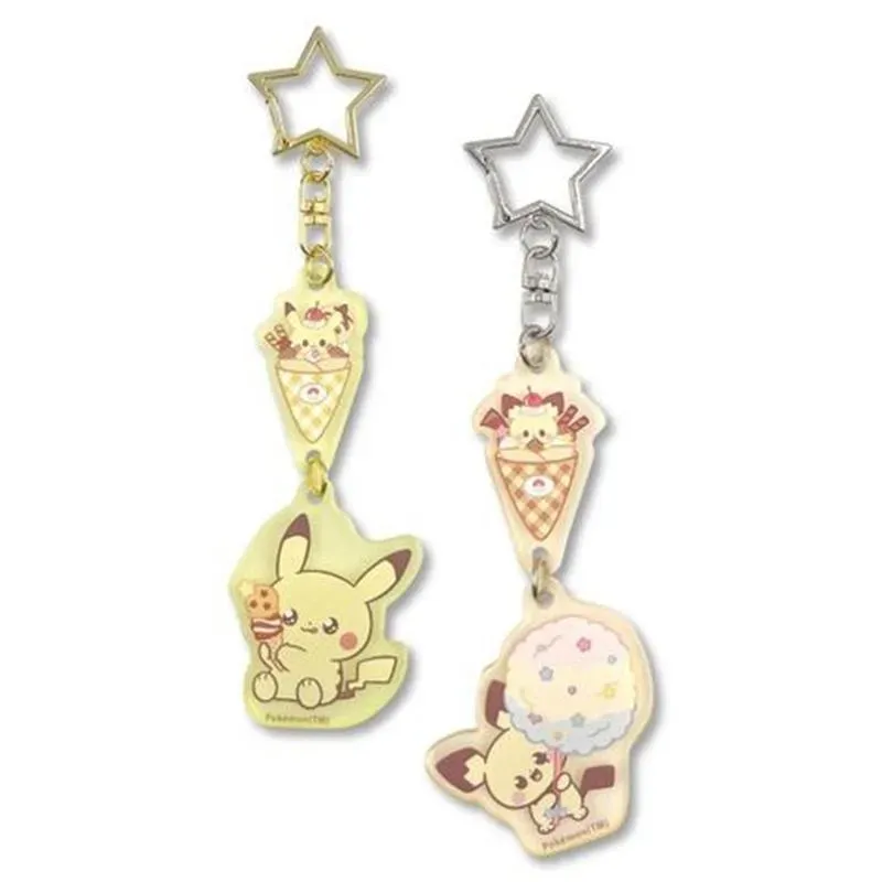 Pokémon Sweets Shop Pikachu & Pichu nøkkelring sett 10 cm akryl