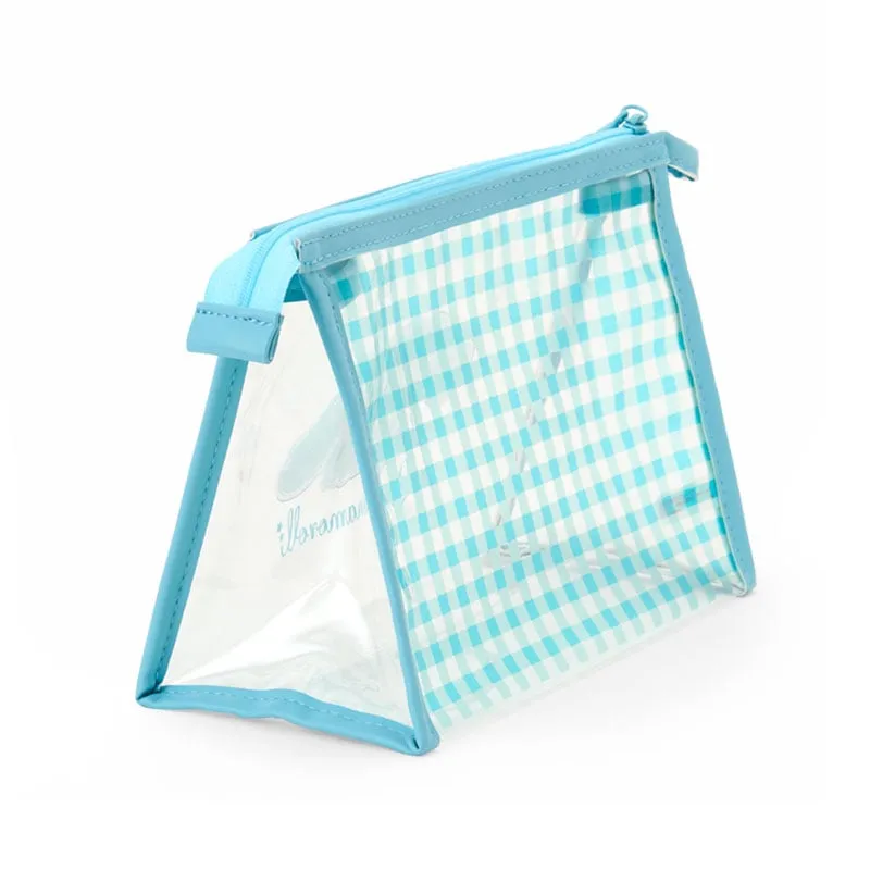 Hello Kitty Cinnamoroll Clear Gingham toalettmappe gjennomsiktig