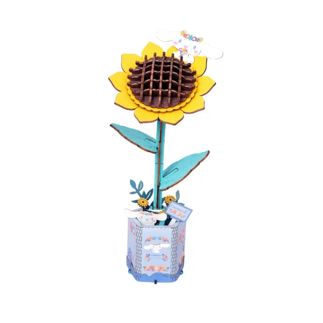 Hello Kitty Cinnamoroll Sunflower 3D-trepuslespill 82 brikker