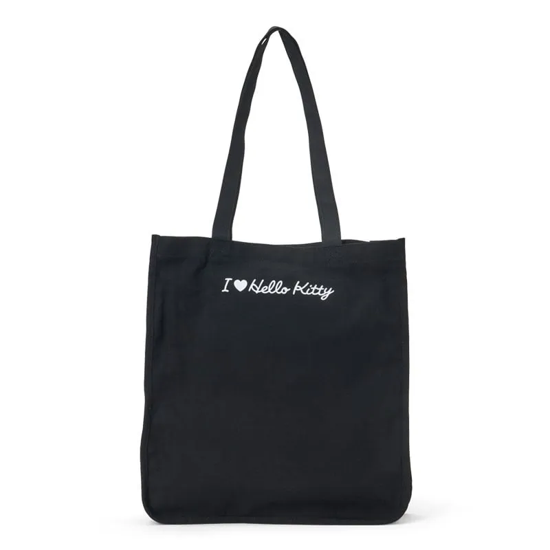 Hello Kitty I Love Hello Kitty tote bag svart med broderi