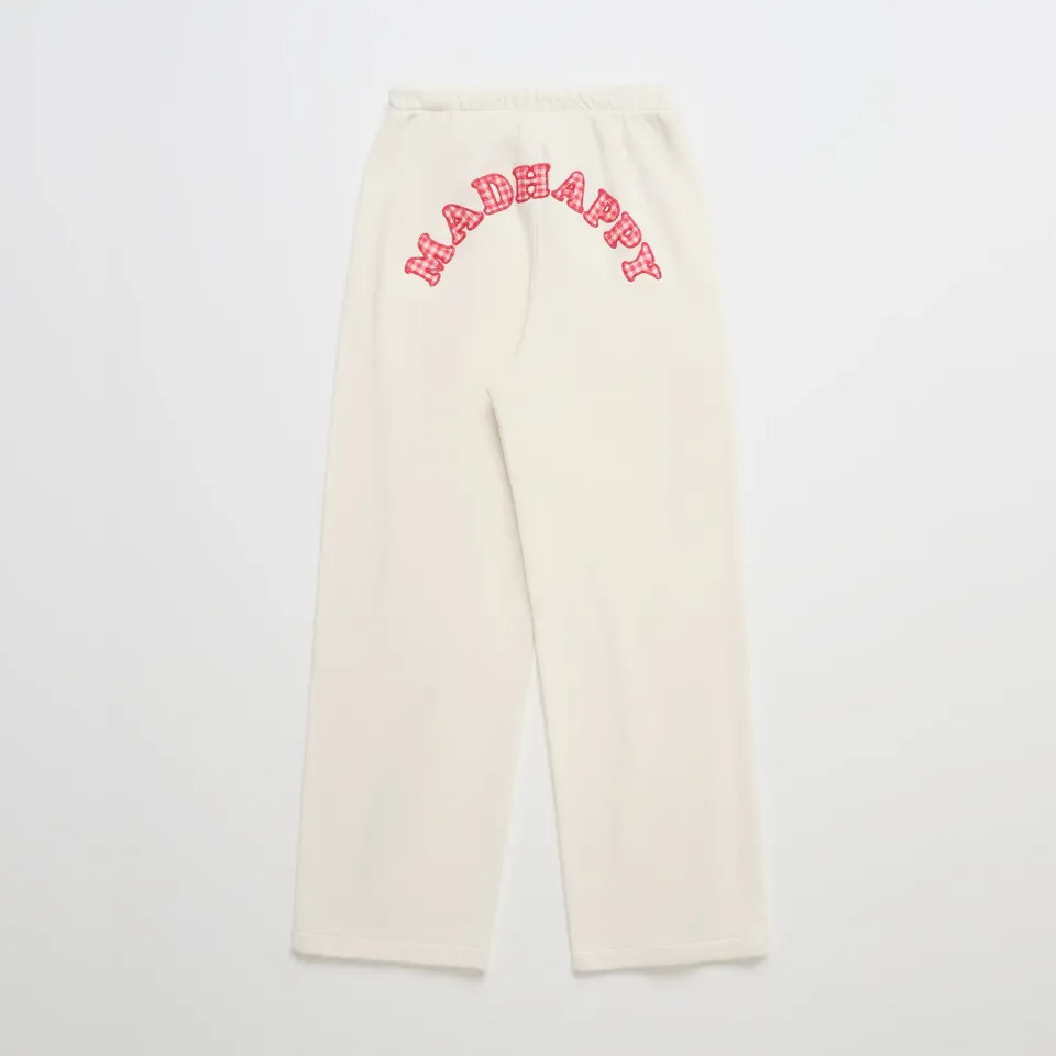 Hello Kitty x Madhappy Logo Midweight Fleece Sweatpant joggebukse Vanilla