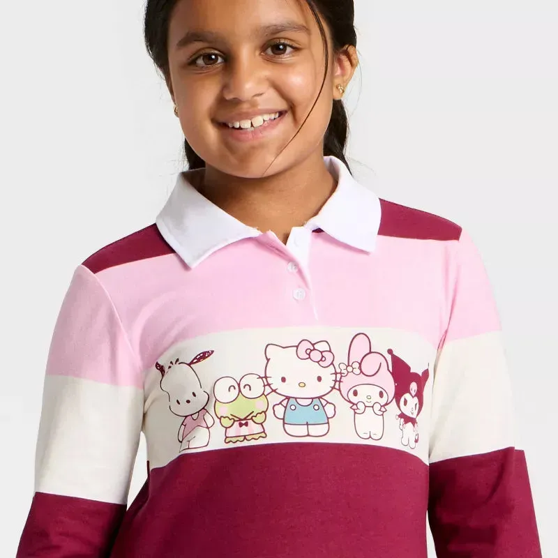 Hello Kitty and Friends Girls Striped Rugby Dress kjole flerfarget