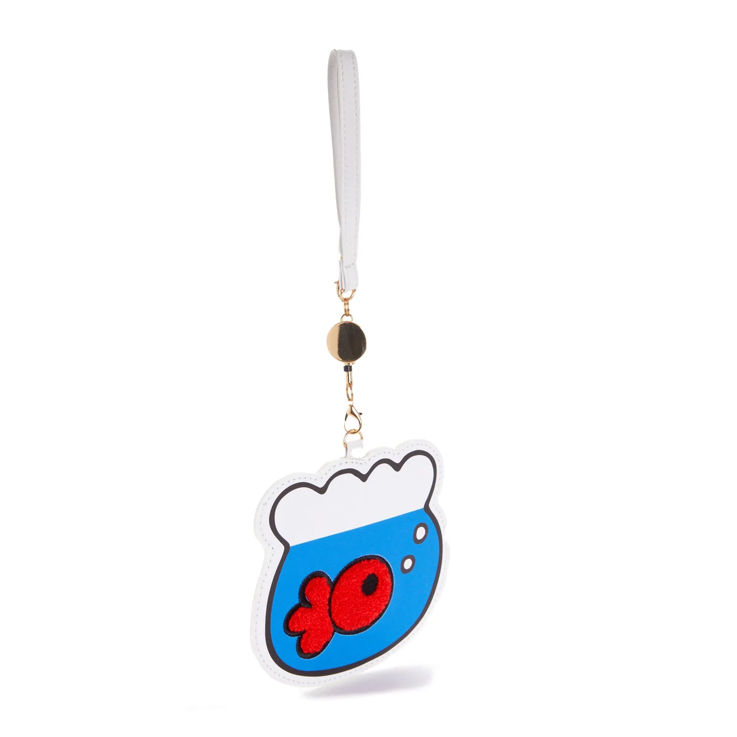 Hello Kitty Red Classic Goldfish Card Case kortholder med ID-vindu