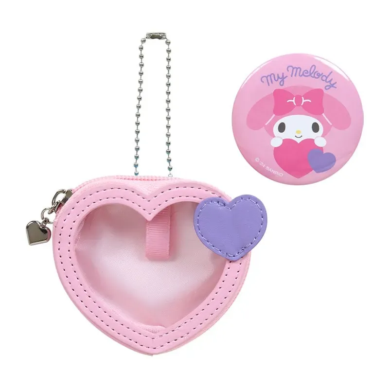 Hello Kitty Big Heart My Melody mini-pung med vindu og pin