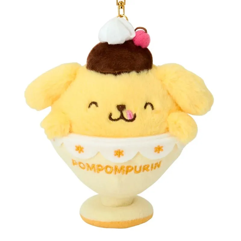 Hello Kitty 30th Anniversary Pompompurin Plush Mascot Keychain nøkkelring 15 cm