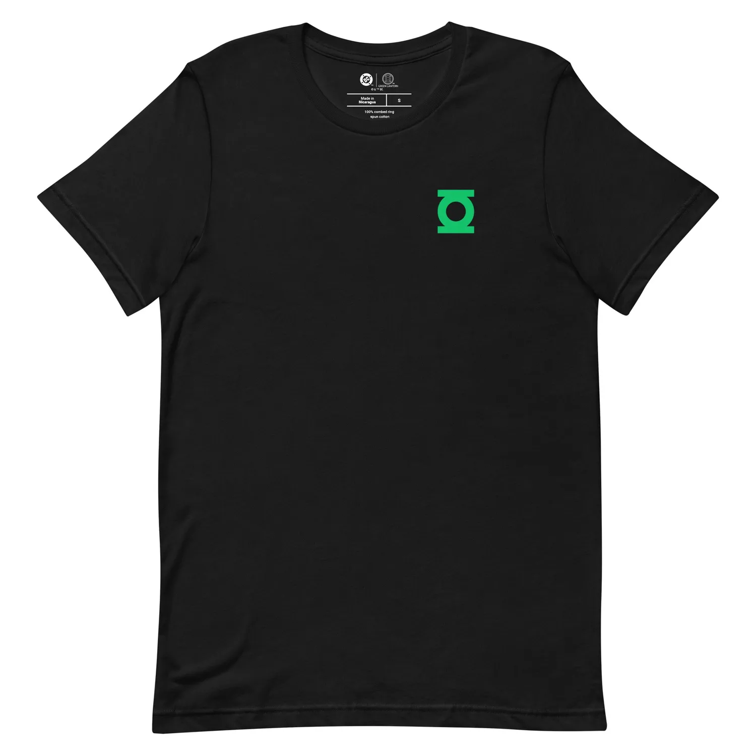 Batman Green Lantern Oath T-skjorte svart unisex i bomull