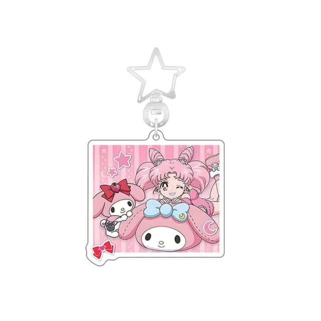 Neo Tokyo Sailor Moon x Sanrio Chibi Moon & My Melody nøkkelring akryl