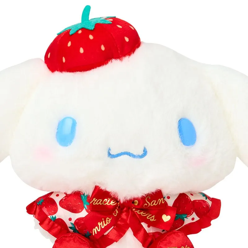 Hello Kitty Cinnamoroll 8" plysjbamse Strawberry News 50-årsjubileum