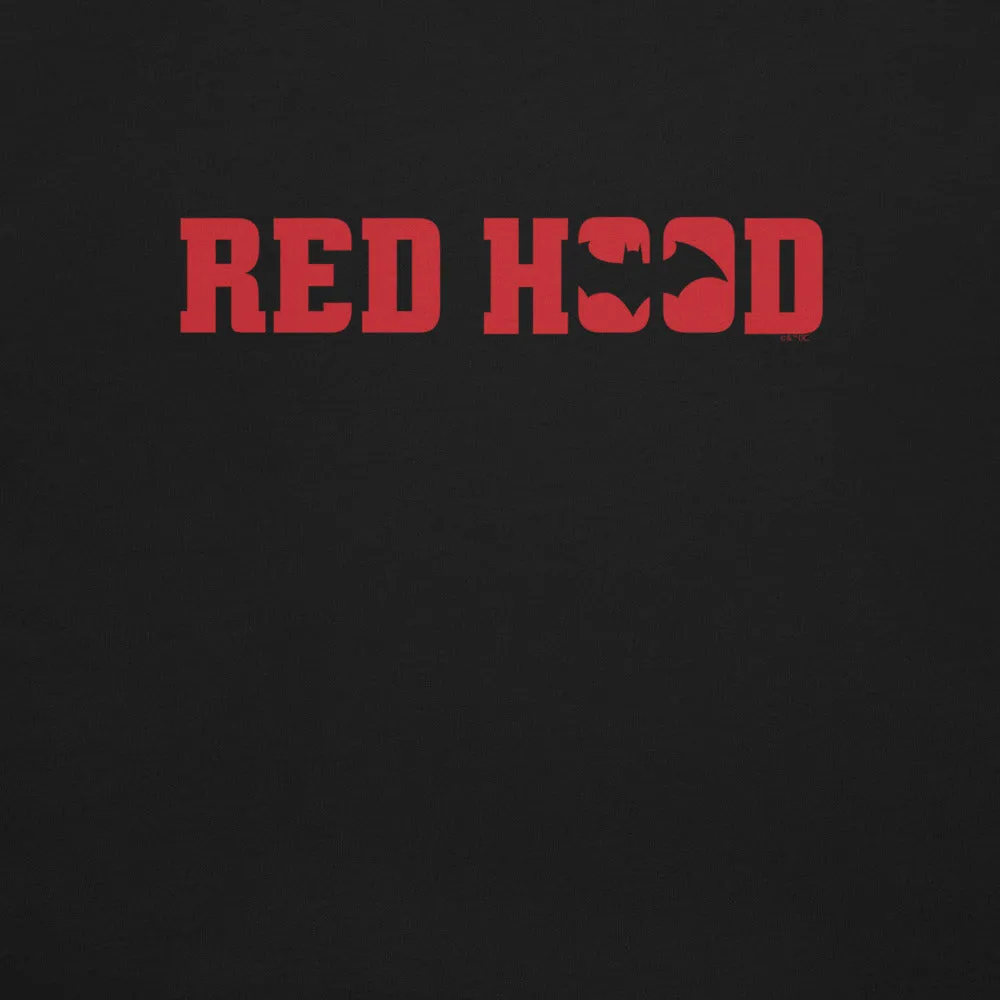 Batman Red Hood Logo T-skjorte svart unisex bomull