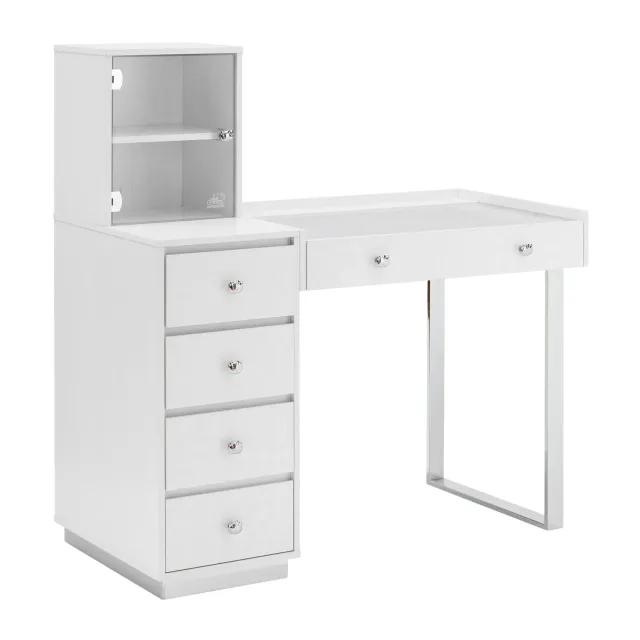 Hello Kitty SlayStation Duet Vanity Desk sminkebord sølv/gull